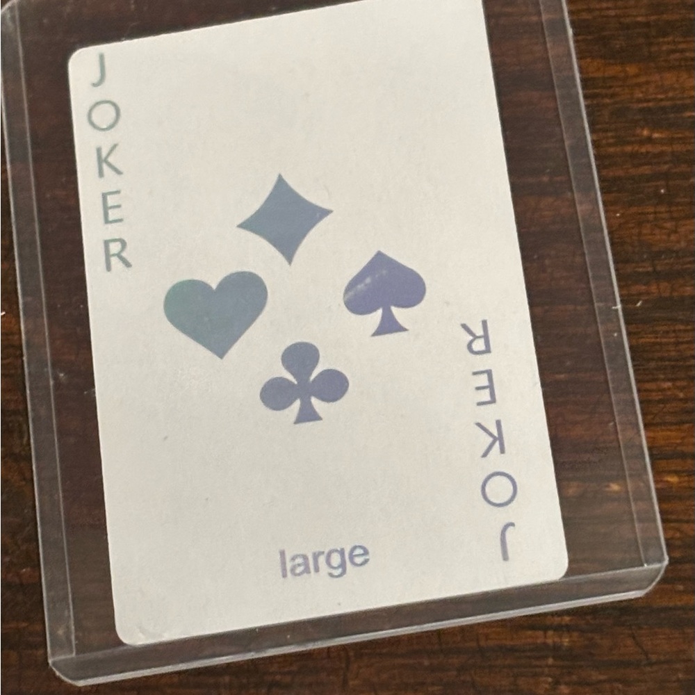 Dior Joker Holographic Playing Card